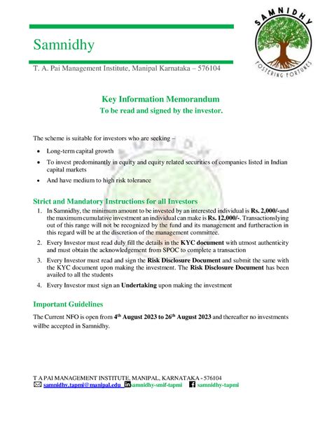 KIM 2023 - WDS DWD - Samnidhy T. A. Pai Management Institute, Manipal ...