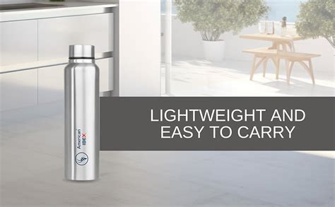 AMERICAN IBEX Stainless Steel Alexa Water Bottle 1000ml : Amazon.in ...