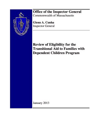 Fillable Online Review of Eligibility for the Transitional Aid to ...