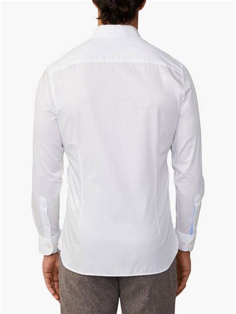 Hackett London Slim Fit Cotton Twill Shirt, White