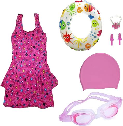 Buy JMT Wear Girls Swimming Kit with Swimming Costume Swimming Goggles ...