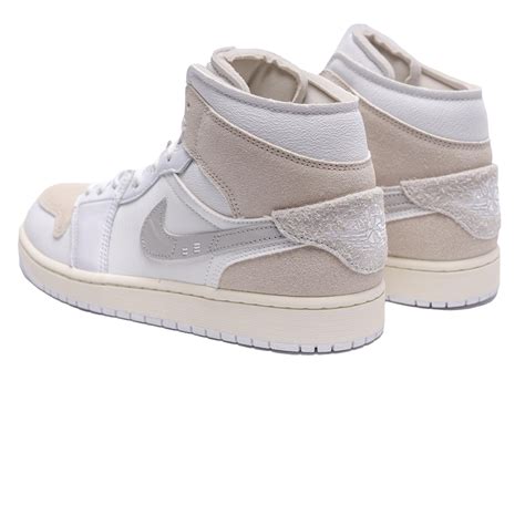 Air Jordan 1 Mid SE Craft 'Inside Out' White/Grey & SNEAKERBOX