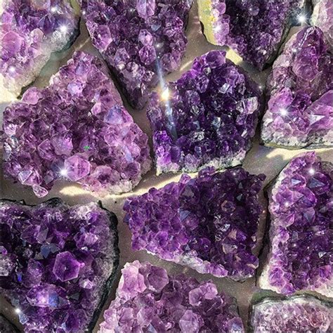 Indian Amethyst Clusters Natural | Gemtre
