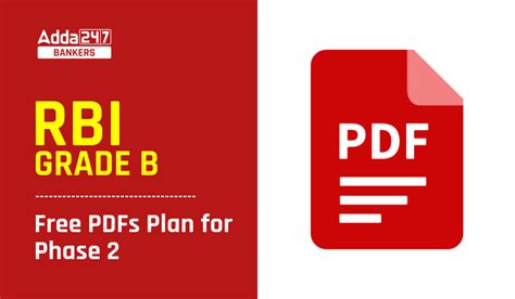 RBI Grade B Free PDFs, Download Free PDFs for RBI Exam