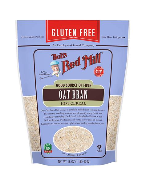 Amazon.com : Bob's Red Mill Gluten Free Oat Bran, 16 oz (Resealable ...