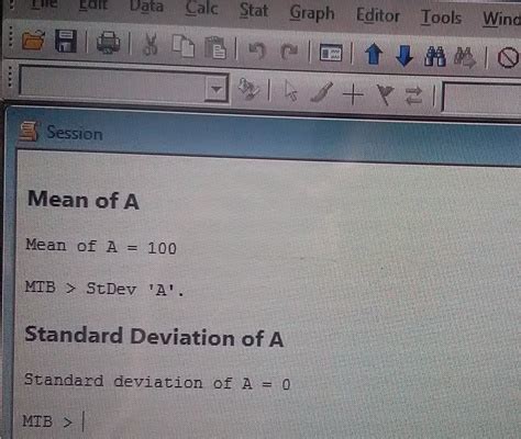 Image result for Find Mean Using Minitab