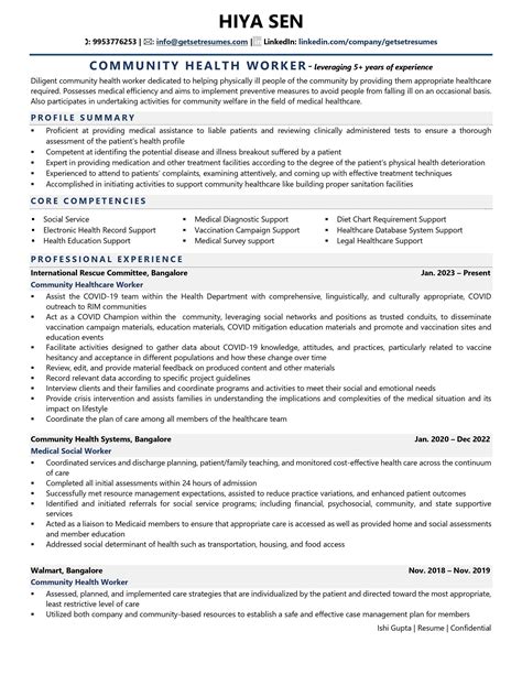 Community Health Worker Resume Examples & Template (with job winning tips)