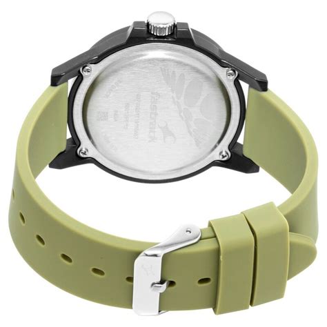 Fastrack Fastfit Quartz Analog Green Dial Silicone Strap Unisex Watch