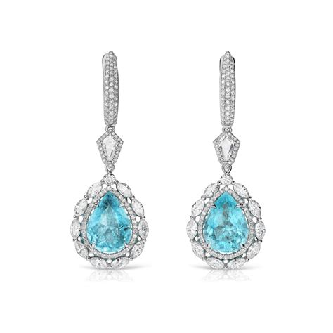 Серьги с турмалинами Параиба 9.35 карат купить | Parure Atelier