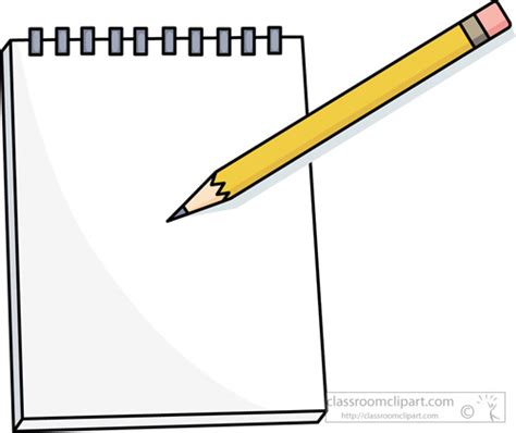 Paper and pencil clip art pencil and paper clipart stonetire free ...