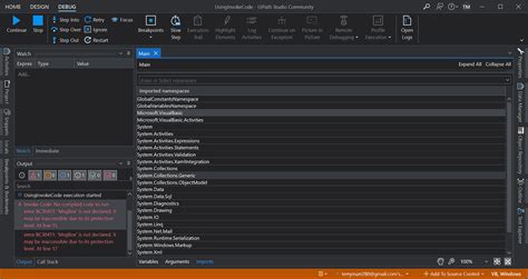 Visual Studio MsgBox 的图像结果