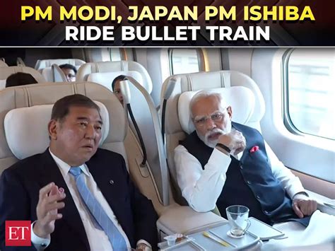 PM Modi takes 'Bullet train' ride with Japan PM Shigeru Ishiba to reach ...