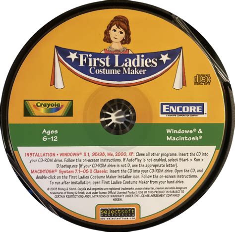 Crayola First Ladies Costume Maker (1998) : IBM & Crayola : Free ...