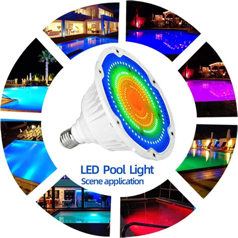 Buy WYZM LED Pool Light for Inground Swimming Pool, 40W 120V RGB Color ...