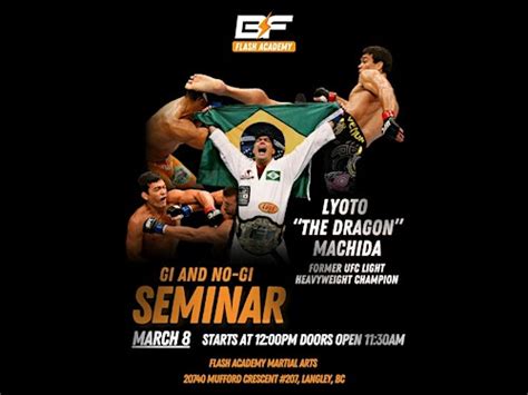 Lyoto Machida Grappling Seminar | Flash Academy Martial Arts: Tickets ...