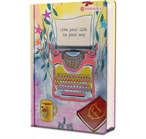 Jhingalala Live Your Life In Your Way Printed Hard Bound Undated A5 ...