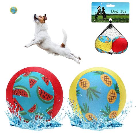 Buy PUPTECK Floating Bouncing Balls for Pools, 2 Pack Dog Water Toys ...