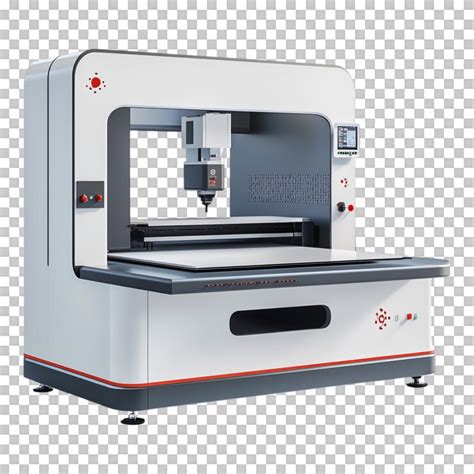 Laser printing machine against transparent background for office ...