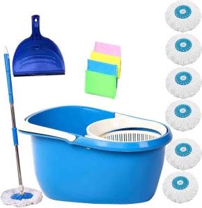 V-MOP UNBREAKABLE BUCKET-1637 Mop Set, Dustpan, Cleaning Wipe Price in ...