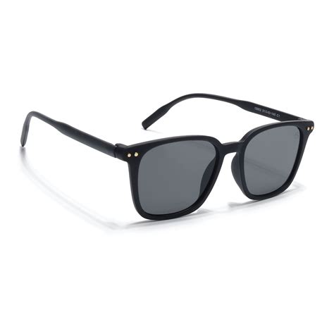 Eyejack Black Square Sunglasses for Men & Women (15902CL1056) – Eyejack ...