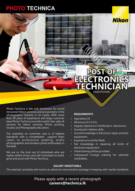 Electronic Technician Vacancy