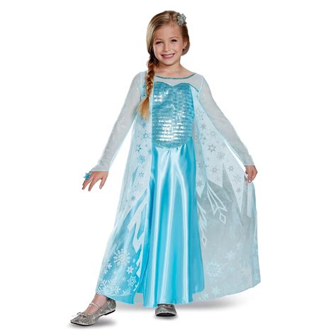 Frozen 2 Elsa Deluxe Princess Dress Costume for Girl Cosplay Halloween ...
