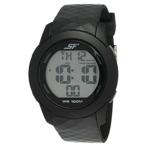 Buy Online SF Digital Watch with Black Strap for Men - 77100pp01 | Sonata