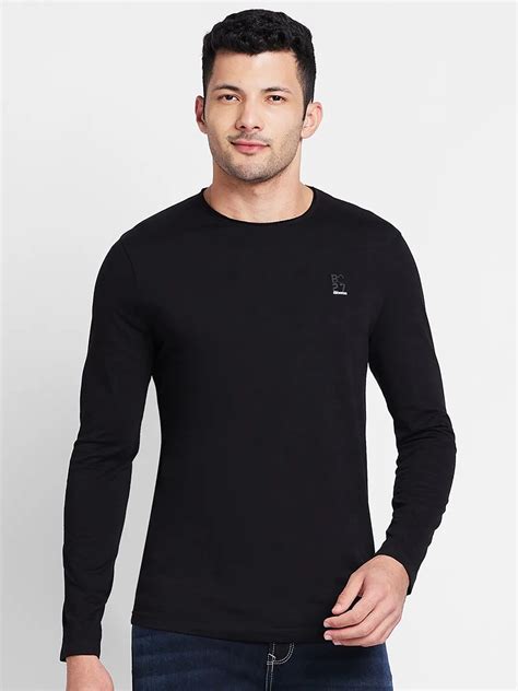Being Human Regular Fit Men Crew Neck T-Shirts-Black