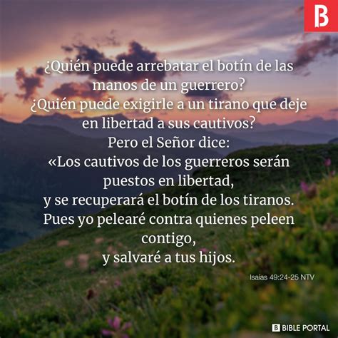 Isaías 49:24-25 NTV picture - Bible Image- Bible Portal
