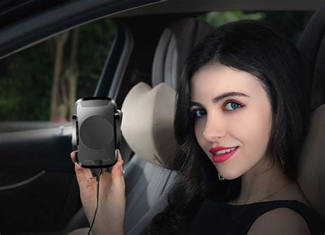 VAKU ® Intelligent Car Wire-Less Charger Inbuilt IC with Auto Opening ...