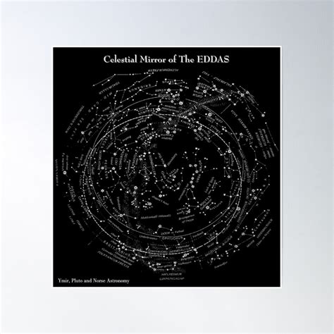 Celestial Mirror Of The Eddas Ancient Astronomy Star Map Print Poster ...