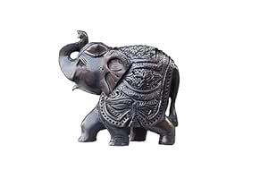 Buy NRSON® Ebony Wood Carving Elephant/Carving Karungali Elephant ...