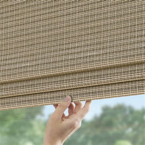 LEVOLOR 36-in x 64-in Greystone Light Filtering Cordless Roman Shade ...