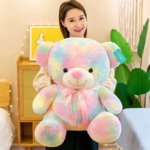 SCOOBA super soft pastel fabric teddy bear 52cm - 52 cm - super soft ...