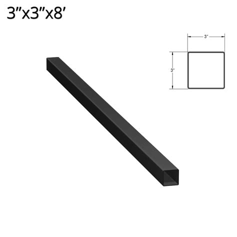 Iron Fence Post – 3-inch x 3-inch x 8-foot