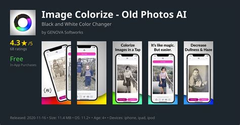 Colorize App 的图像结果