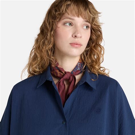 Short-Sleeve Shirt for Women in Dark Blue