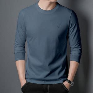 SUPERSQUAD Solid Men Round Neck Blue T-Shirt - Buy SUPERSQUAD Solid Men ...