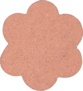 BanteyBanatey MDF Board Sheet Flower Shape for Art & Craft (Pack of 5 ...