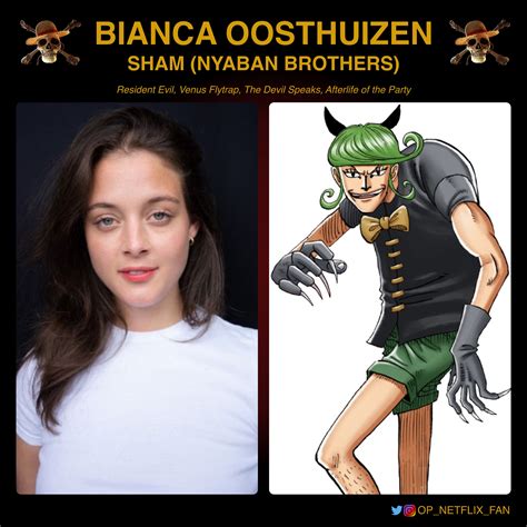 Bianca Oosthuizen has been cast for the role of Sham (one of the Nyaban ...