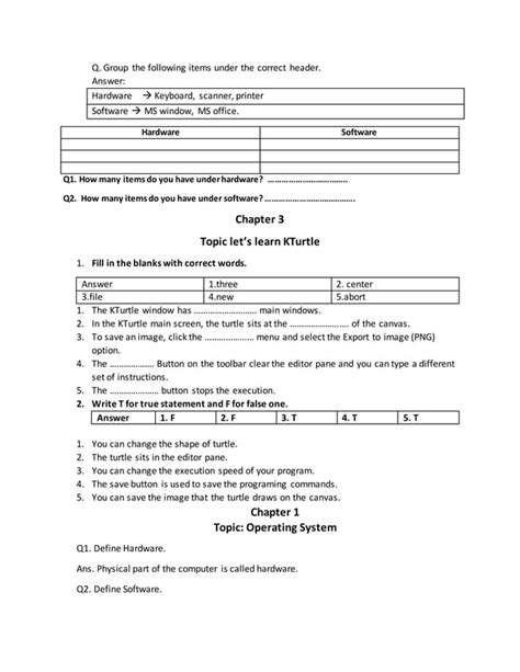 Image result for Class 10 Computer Chapter 3 Exercise