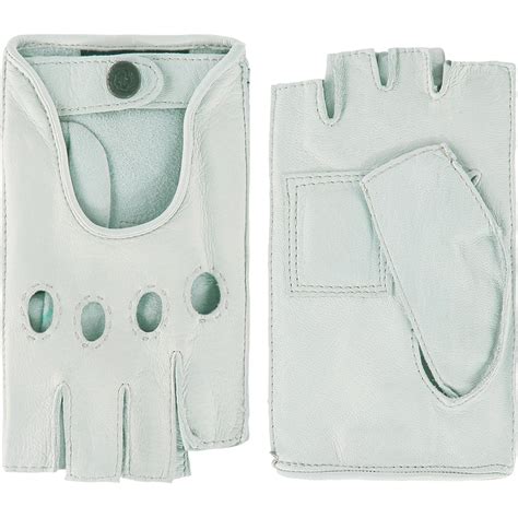 Leather ladies driving gloves with half fingers model Las Vegas - Laimböck