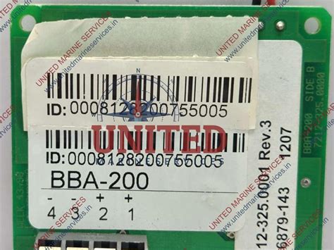 TYCO BBA-200 FLAME DETECTOR INTERFACE PCB CARD 7212-325.0000 REV 3 ...