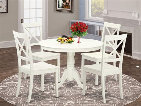 Wooden Round Dining Table And Chairs