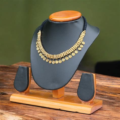 Dhokra Craft Handmade Chandrabhaga Necklace – KalaKart