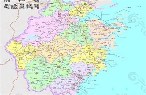 矢量浙江地图素材免费下载(图片编号:3568634)-六图网