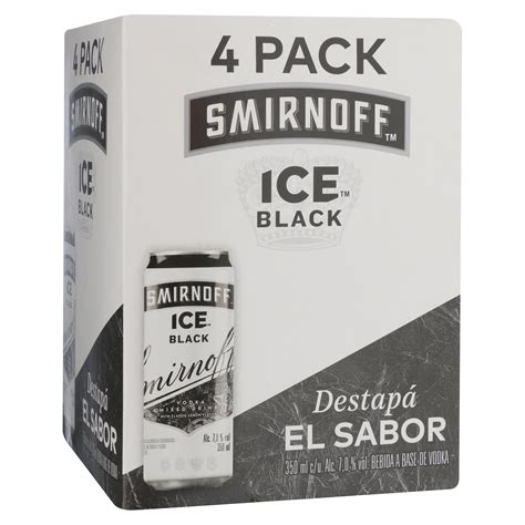 Comprar 4 Pack Bebida Alcohólica Saborizada Smirnoff Ice Black lata ...