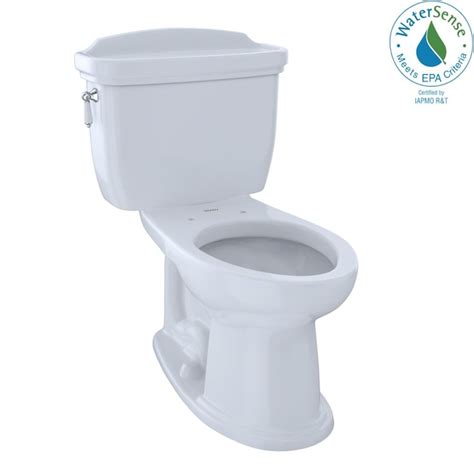 TOTO Eco Dartmouth Cotton White Elongated Chair Height 2-Piece ...