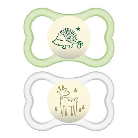 Buy MAM Glow in The Dark Sensitive Skin Pacifiers, Baby Pacifier 6 ...