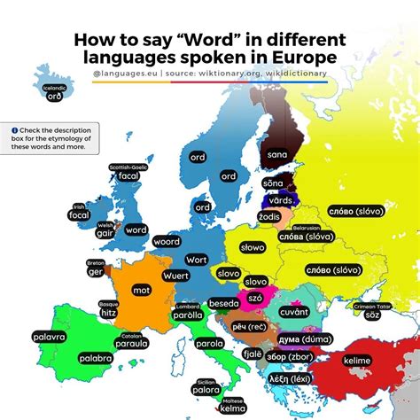 How to say “Word” in different languages spoken in... - Maps on the Web